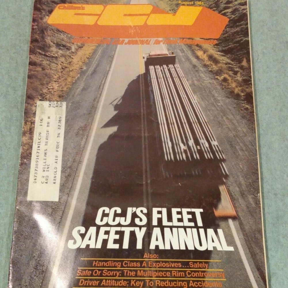 Chiltons Commercial Car Journal Magazine August 1981 Fleet Safety Annual